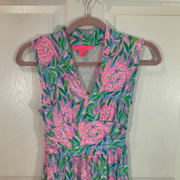 Lily Pulitzer Annalise Sleeveless Ruffle Dress Size XXS - Picture 2 of 10